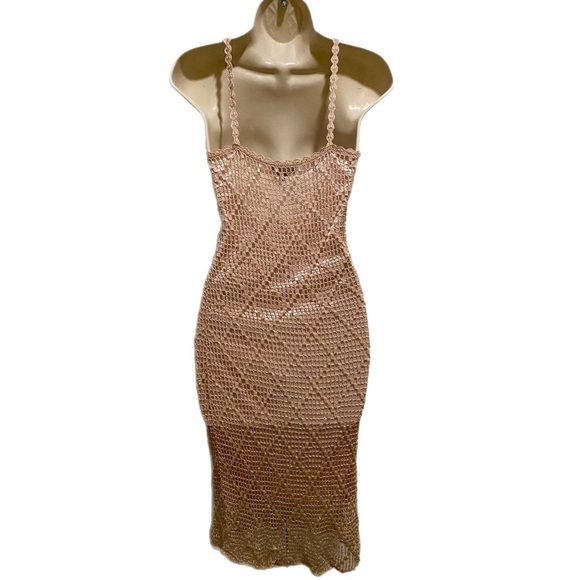 Le Chateau Sleeveless Dress Party Prom Cocktail Wedding Guest, Pink, Sz Small S - Picture 3 of 5